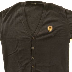 Gucci Black Cardigan with Gucci Crest